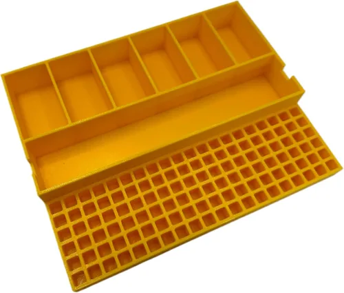 Vista 4 de TOOLCRAFT3D Soporte de brocas de impacto diseñado para DEWALT Medium ToughCase (7 compartimentos + 120 bits) Solo inserto (negro)