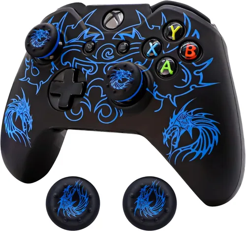 Xbox-One Controller Skin, BRHE Anti-Slip Silicone Cover Protector Case Accessories Set for Microsoft Xbox 1 WirelessWired Gamepad Joystick with 2