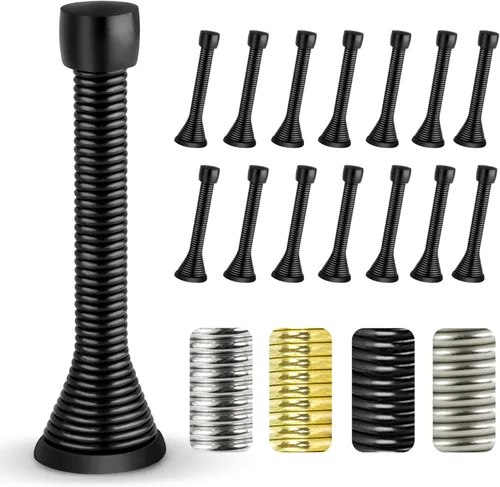 Vista 12 de Jack N' Drill - Tope de puerta de resorte (3 lb/) (paquete de 7) con 3 topes de puerta de bisagra Topes de puerta Flexi resistentes para la parte