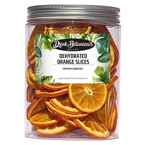 Rodajas Deshidratadas de Naranja | Ruedas | Aprox. 55 + Porciones | 100% Natural | Para Cócteles, Coronas, Té, Pasteles, Decoración | Naranja