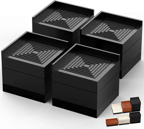 Vista 24 de Elevadores de Muebles, Tclouda Soportes para Cama/Sofá/Escritorio/Mesa/Patas de Silla/Refrigerador de 1.5, 3 y 4 Pulgadas, Bloques Ajustables