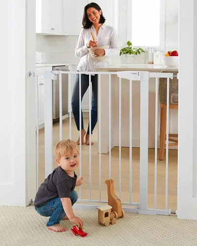 Vista 11 de Cumbor Puerta de bebé extra alta de 36 pulgadas para escaleras, puerta para perros de 29.7-40.6 pulgadas de ancho para puertas, puertas de mascotas