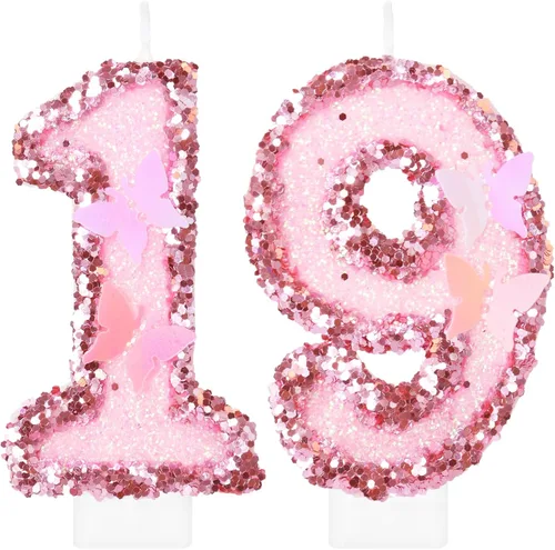 Vista 65 de Velas de cumpleaños número 1, decoración de fiesta de cumpleaños de mariposa para mujeres y niñas, vela morada de feliz cumpleaños para pastel, vela