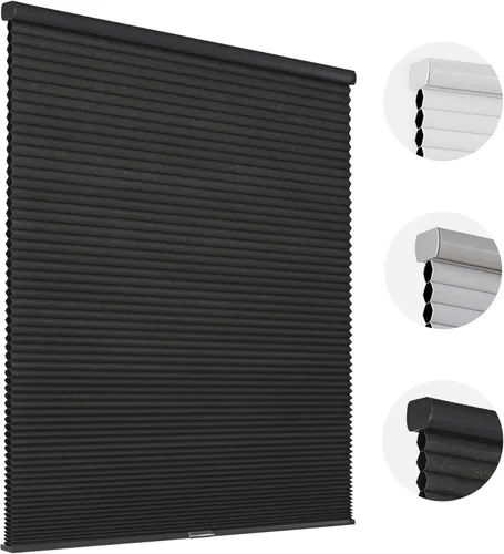 Joydeco Persianas Celulares sin Cordón, Persianas Celulares Opacas para Ventanas Interiores, Persianas de Panal para Aislamiento Térmico y Reducción