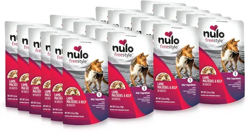 Vista 15 de Nulo Freestyle Carne de res, hígado de res y col rizada en caldo de carne real para perros, 2.8 onzas (paquete de 6)