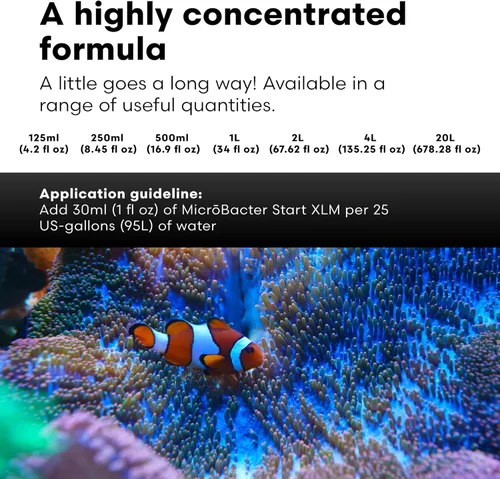 Vista 5 de Brightwell Aquatics MicroBacter Start XLM - Bacterias nitrificantes concentradas de agua dulce - Iniciador de peceras de inicio rápido, eleva