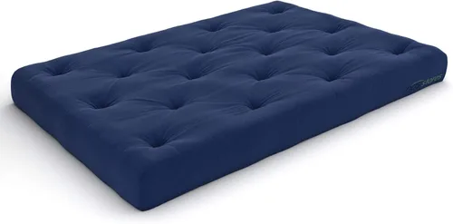 Vista 52 de Nirvana Futons Colchón cómodo de futón individual de 6 pulgadas, sarga negra, fabricado en Estados Unidos