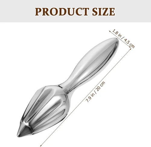 Vista 2 de Hemoton Exprimidor de limón Exprimidor de limón Escariador de cítricos de metal de acero inoxidable Exprimidor de limón Exprimidor de naranja