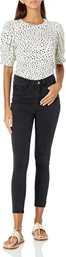 Vista 4 de Daily Ritual - Blusa de tela de toalla muy suave con mangas abullonadas