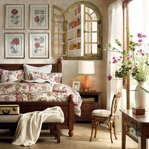 Vista 9 de Dorlicecass Espejo de pared arqueado, espejos de ventana para decoración de pared, marco de madera, decoración de granja decorativa para dormitorio