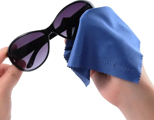 Vista 7 de Wisdompro Paquete de 8 paños de limpieza de microfibra de 6 x 7 pulgadas para lente de cámara, lentes, teléfono, iPhone, iPad, tableta, laptop, TV