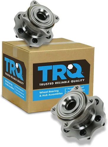 Vista 273 de TRQ - Juego de conjunto de rodamiento y cubo de rueda trasera y delantera, tracción en las 4 ruedas (2 piezas)