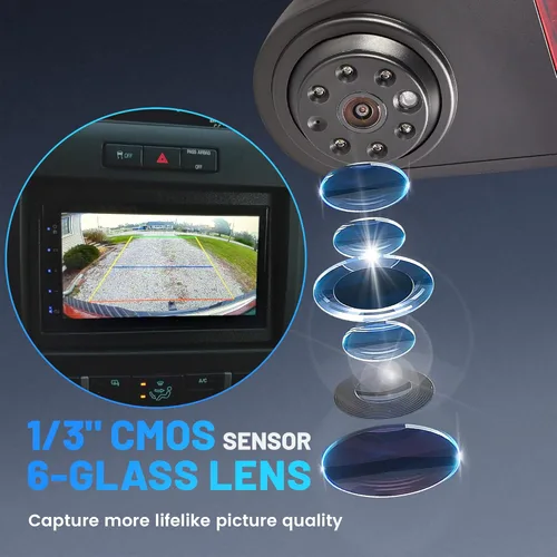 Vista 2 de EWAY Tercera tercera luz de freno Sprinter cámara de respaldo para Mercedes Benz Sprinter Volkswagen VW Crafter Vans 2007-2019 Montaje en techo