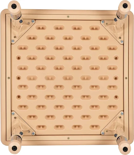 Vista 18 de Flash Furniture Wren - Mesa cuadrada de plástico verde de 24 pulgadas con altura ajustable