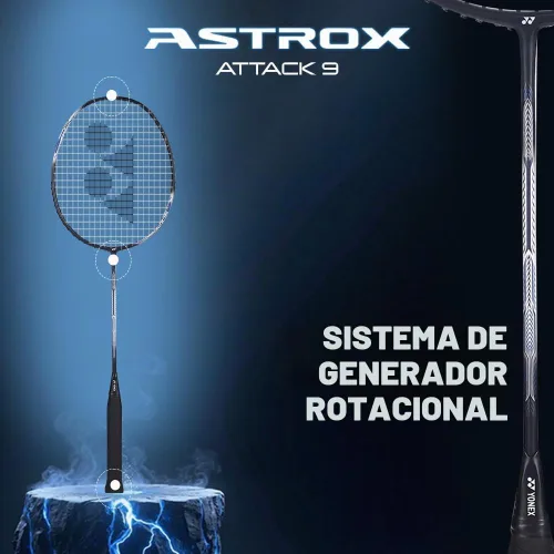 Vista 4 de Raqueta de bádminton Yonex Astrox Attack 9