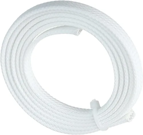 Vista 71 de Wenheww - Funda de cable trenzada expandible de PET, de 1.64 pies a 3/8 pulgadas, manga negra para organización de cables, protector de cable