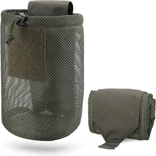 Vista 9 de WYNEX Bolso táctico Molle, bolsa de cordón enrollable para cargador de revistas, bolsa de utilidad plegable