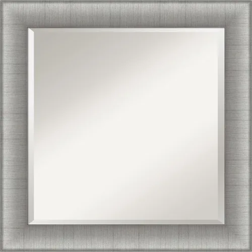 Vista 10 de Amanti Art Espejo de pared plateado de 30 x 24 pulgadas, espejo rectangular plateado para decoración de pared de sala de estar, marco tradicional