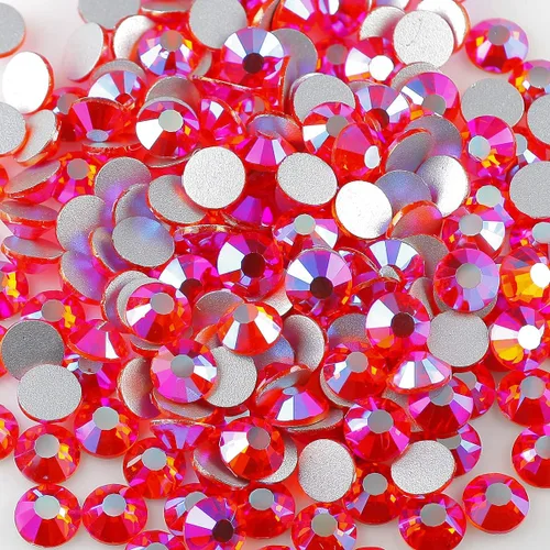 Vista 19 de yantuo Crystal Bedazzler - Kit de diamantes de imitación de cristal transparente con parte trasera plana, tamaños mixtos SS6-SS30 con herramientas