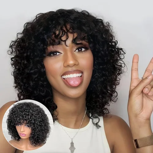 Vista 10 de Star Show Peluca de cabello humano estilo Bob sin pegamento, precortada 5 x 6 HD, con encaje frontal, pelucas de cabello humano estilo Bob, sin