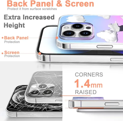 Vista 101 de I-MGAE-IN-AR - Funda diseñada para iPhone 12 y 12 Pro, diseño de mariposa plateada brillante, funda protectora de poliuretano termoplástico, suave