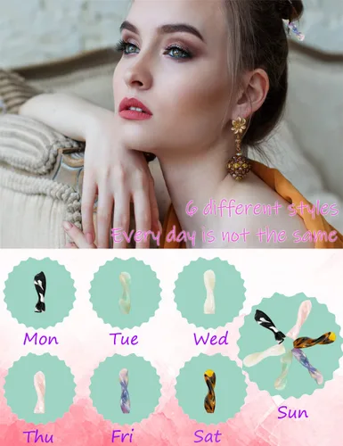 Vista 4 de Palitos de pelo de concha de tortuga de acetato, horquillas de pelo con estampado de leopardo, 12 piezas para cabello largo, accesorios de peinado