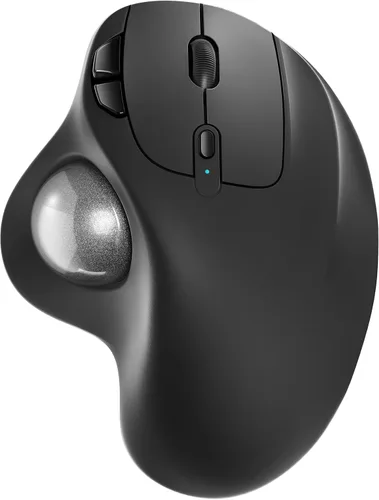 Vista 10 de Nulea M501 Ratón Trackball Inalámbrico, Recargable Ergonómico, Control Fácil con el Pulgar, Seguimiento Preciso y Suave, Conexión de 3 Dispositivos