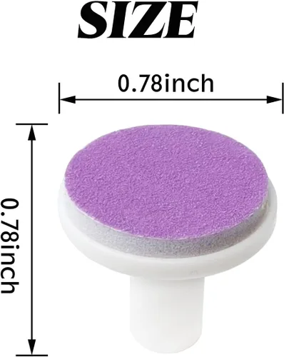 Vista 2 de NSBELL 36 almohadillas de lima de uñas para bebé, almohadillas de repuesto para recortadora de uñas, cabezales eléctricos de rectificado de uñas