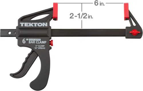 Vista 2 de TEKTON Abrazadera de Barra de Trinquete de 6 Pulgadas / Separador de 12 Pulgadas, Juego de 2 Piezas CLP51506