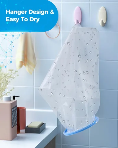 Vista 5 de Forias Waterproof Cast Cover, Reusable Leg Cast Cover for Showering Watertight Cast Protector for Shower Ankle Foot Knee Injuries - Half Leg Covers