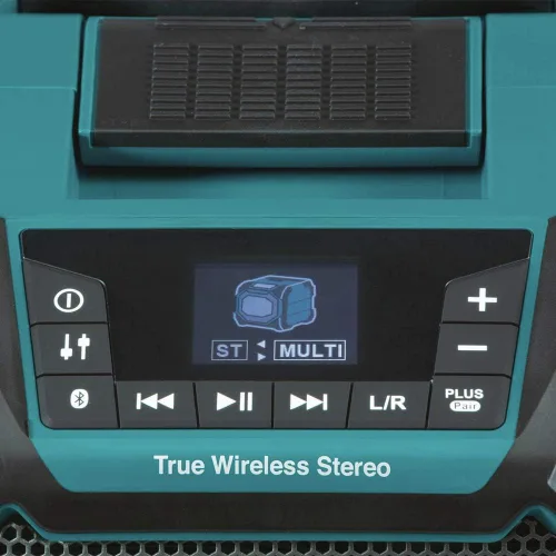 Vista 4 de Makita XRM11 18V LXT® / 12V max CXT® Altavoz inalámbrico Bluetooth® de iones de litio para sitio de trabajo, solo herramienta