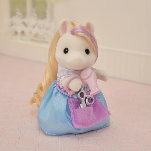 Vista 47 de Calico Critters Pony's Vanity Dresser Set, juego de casa de muñecas con figura y accesorios