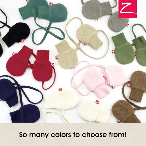 Vista 5 de Zutano Manoplas de forro polar para bebé niño