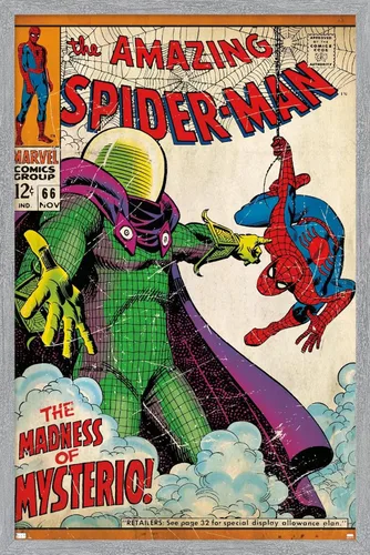 Vista 14 de Marvel Comics Spider-Man - Póster de pared Amazing Spider-Man #66, 34 pulgadas de largo x 22.4 pulgadas de ancho, versión premium sin marco