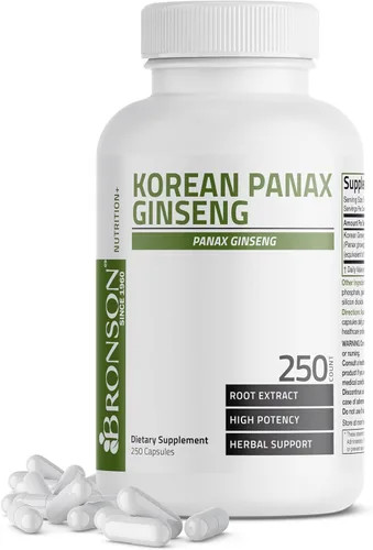 Vista 7 de Bronson Panax Ginseng coreano apoya energía, resistencia y vitalidad + memoria y rendimiento mental, 120 cápsulas