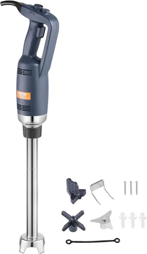 Vista 9 de VEVOR Licuadora de inmersión comercial de velocidad constante Licuadora de mano resistente de 350W Licuadora de mano de acero inoxidable 304