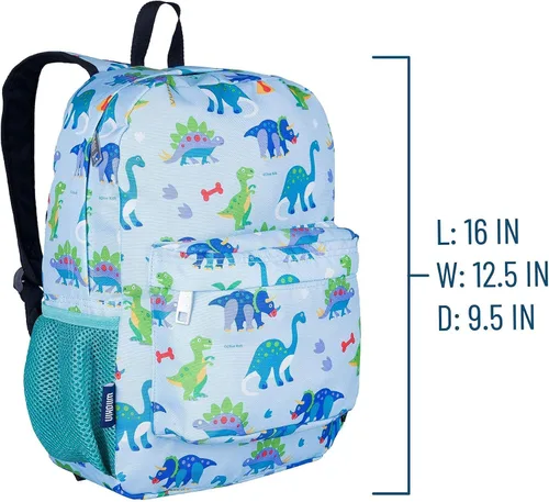 Vista 8 de Wildkin - Mochila infantil de 16 pulgadas con máscara facial (tierra de dinosaurio)