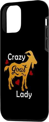 Vista 2 de Funda de regalo para iPhone 12 mini Crazy Goat Lady Gold Funny Meme Farm Life Goat Lover