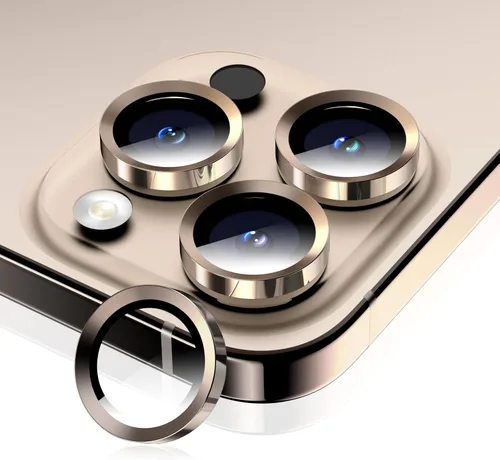 Vista 26 de Protector de lente de cámara para iPhone 17 Pro Max/17 Pro/16 Pro Max/16 Pro/15 Pro Max/15 Pro/14 Pro Max/14 Pro, cubierta individual de cámara