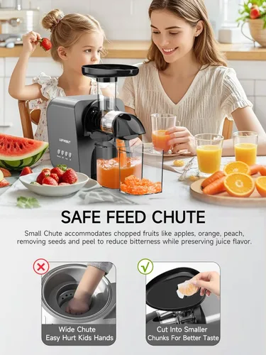 Vista 6 de Exprimidor de prensa en frío lento 250W para verduras y frutas