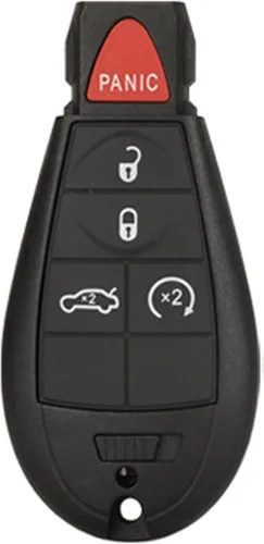 Vista 6 de Repuesto para carcasa de llavero remoto de entrada sin llave compatible con Dodge Challenger 2008-2012 Dodge Charger 2008-2010 Chrysler 300