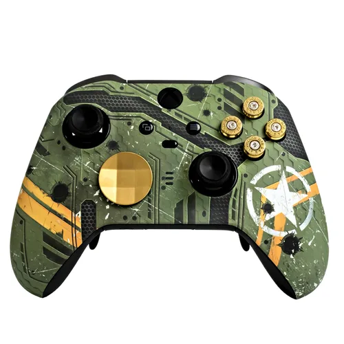 Vista 20 de Xbox Elite Series 2 Custom Soft Touch Controller - Soft Touch Feel, Added Grip, Cool Blue Color - Compatible with Xbox One, Series X, Series S