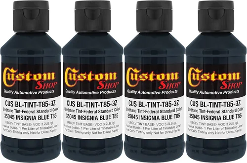 Custom Coat Camouflage Series 3 onzas (Insignia Blue Federal Standard Color #25045) Paquete de 4 Concentrado de tinte de uretano para teñir