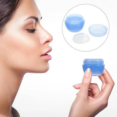 Vista 6 de Caja de plástico para crema y leche, tarro de cosméticos de plástico, envases de crema cosmética, tarros de plástico con encantos de plástico, tarro