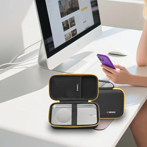 Vista 7 de RLSOCO Funda rígida para Bose SoundLink Revolve+ Series II y I y funciona con altavoz portátil Bose Home y funciona con Tribit StormBox Pro