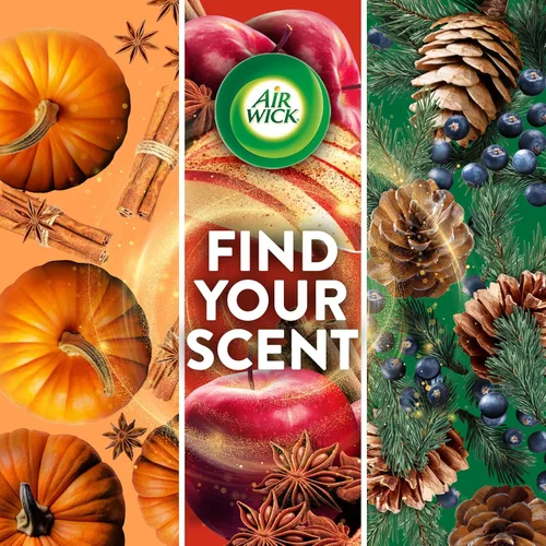 Vista 6 de Air Wick Repuesto de aceite perfumado enchufable, infundido con aceites esenciales, ambientadores enchufables para el hogar, aroma de otoño