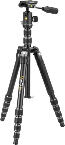 Vista 15 de Vanguard VEO3T235ABP Trípode de viaje de aluminio con cabeza de bola, mango extraíble y zapata rápida con soporte integrado para teléfono inteligente