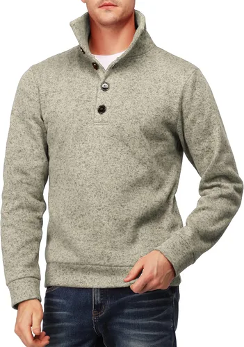 Vista 3 de H2H Sudaderas de punto para hombre, estilo casual, ajustadas, para siestas