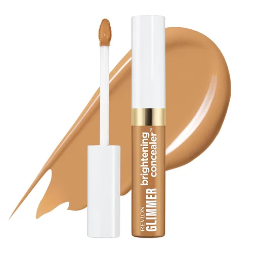 Vista 39 de Corrector de Revlon Glimmer, maquillaje líquido para debajo de los ojos, hecho con cafeína, vitamina C y esteviosido, 115 Amarillo, 0.3 fl oz