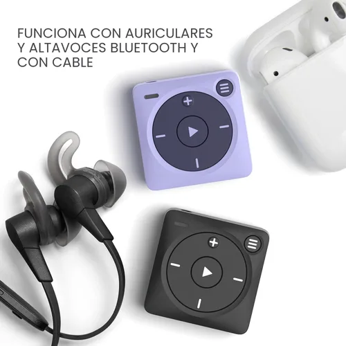 Vista 5 de Mighty 3 Reproductor de Música Spotify y Yaxa (Edición 2026) - Portátil, Sin Pantalla, Funciona Sin Conexión - Compatible con Auriculares
